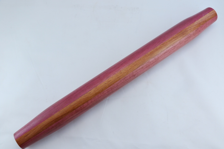 Purpleheart Rolling Pin with Bubinga Center Accents